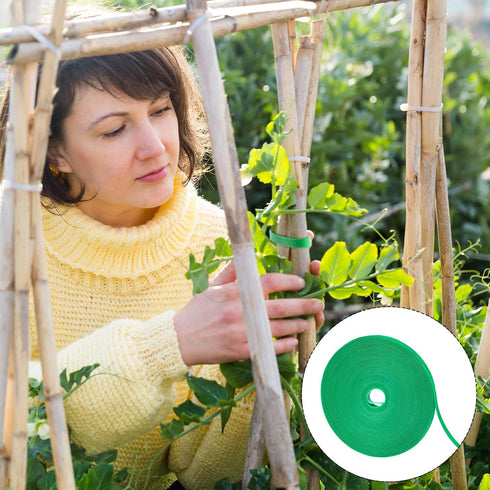 Plant Ties Reusable Garden Tape Adjustable Plant Support for Effective Growing Nylon Plant Tie Strap for Flowers, Tomato, Vines, Tree (75 Feet x 0...