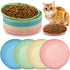Gerrii 12 Pieces Whisker Fatigue Relief Cat Bowl 6 Inch Shallow Cat Food Dish Cat Wet Feeding Bowls Wide and Small Pet Plate for Kittens and Short...