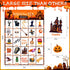 V-Opitos Large Size Halloween Bingo Game Card for Kids/Adults, 6''×8.5” - 28 Players - Halloween Games for Family/School Classroom/Large Group, Ha...