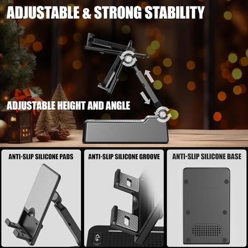 Birthday Gifts for Men Dad Husband Son, Phone Stand with Bluetooth Speaker Wireless, Mens/Women Gifts for Mother/Fathers' Day Anniversary Valentin...