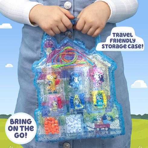 Horizon Group USA Friendship Jewelry Kit, Create Bracelets & Necklaces With 150 Beads & 6 Charms, Bluey Storage Case Included, Gifts for Kids...
