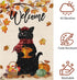 Welcome Fall Garden Flag 12 x 18 Inch Double Sided Burlap, Black Cat with Pumpkins Garden Flags, Maple Leaves Autumn Banners for Seasonal Yard Tha...