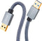USB to USB 3.0 A Male to A Male Cable 1 ft,Faodzc USB A to A Cable Nylon Braid USB Male to Male Cable Double End USB Cord Compatible with Hard Dri...