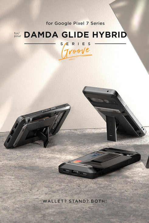 VRS DESIGN Damda Glide Hybrid Phone Case for Pixel 7 Pro, Functional Sturdy Case Compatible for Pixel 7 Pro Case (2022) Black...