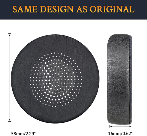 SOULWIT Replacement Ear Pads Cushions for Jabra Evolve 65/40/30/20 Headphones, Earpads for Jabra Evolve 65UC 65MS/ 40UC 40MS/ 30US 30II/ 20SE 20UC...