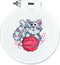 Janlynn Kitten Mini Counted Cross Stitch Kit-3" Round 14 Count...
