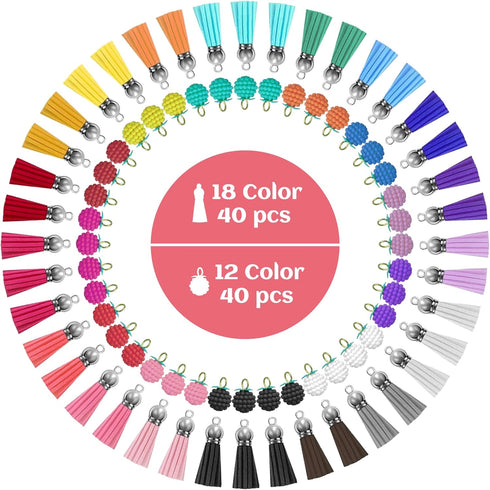 Myzzxt 281 PCS Acrylic Keychain Blank Kit, 4 Shapes of Acrylic Clear Blanks, Key Rings, Tassels, Raspberry Decorations, Jump Rings and Craft Plier...