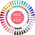 Myzzxt 281 PCS Acrylic Keychain Blank Kit, 4 Shapes of Acrylic Clear Blanks, Key Rings, Tassels, Raspberry Decorations, Jump Rings and Craft Plier...