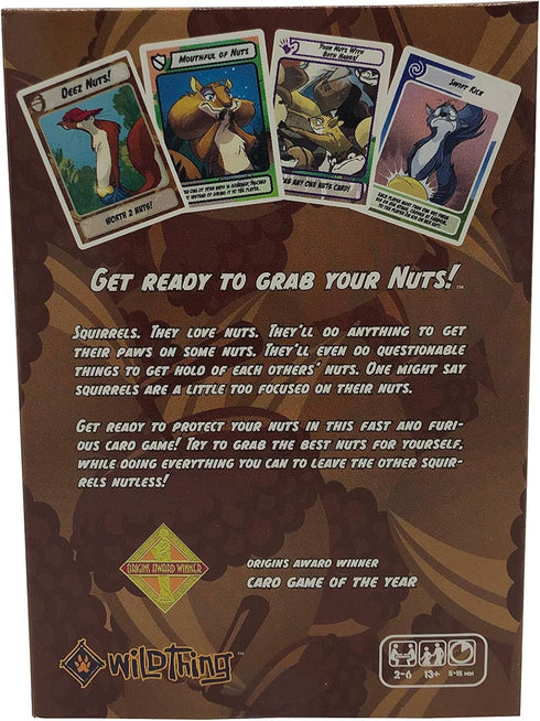 Sandstorm Nuts- A Nut Grabbing Card Game Against Squirrels for 2-6 Players, Ages 13+...