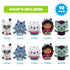NBC Universal Gabby's Dollhouse Bath Finger Puppets, 10 Pc - Party Favors, Educational, Bath Toys, Story Time, Beach Toys, Playtime, Stocking Stuf...