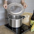 Steamer Ring Stainless Steel Adapter for 8 to 11inch Bamboo Steamer Baskets (Stainless Steel Ring Only)...