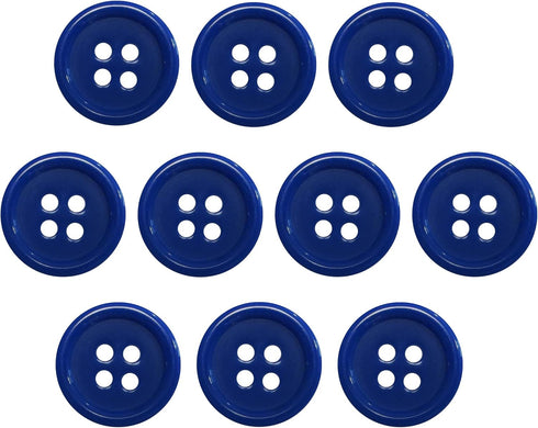 Buttons 1/2 Inch (1/2”) 4 Hole 10 Pieces - White Black Clear Pearl - Sewing Crafts Replacement Button - Perfect for Crafts, Coats, Work Shirts, Pa...