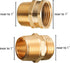 Garden Hose Connector, 3/4'' GHT Female and Male to 3/4'' NPT Male, Metal Brass Water Hose to Pipe Thread Adapters and Fittings...