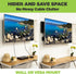 HIDEit Mounts Uni-S VESA Mount - American Company - Black Steel Adjustable Wall Mount - Cable Box Wall Mount, DVD Player Wall Mount, Streaming Dev...