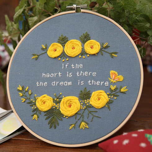 Maydear 3 Pack Embroidery Starter Kit with Pattern, Stamped Cross Stitch Kits for Beginners Adults with Embroidery Hoop and Instructions, Hand Emb...