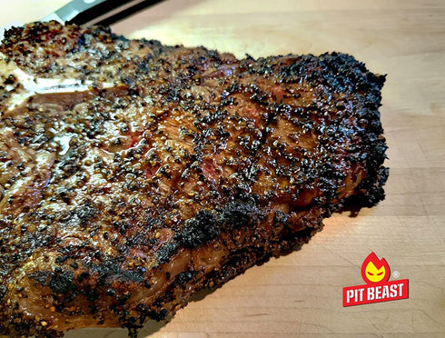 Pit Beast Coarse AF Salt and Pepper Spice Blend Dalmatian BBQ Rub | THE COARSEST SALT AND PEPPER | Steaks, Brisket, Chicken, Burgers | 14oz....