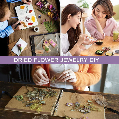15g/bag Dried Flowers,100% Natural Dried Flowers Herbs Kit for Soap Making, DIY Candle Making,Bath - Include Rose Petals,Lavender,Don't Forget Me,...