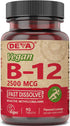 DEVA Nutrition Vegan Sublingual Fast Dissolve B-12 Tablets, 2500 mcg, 90 Count...