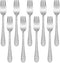 9-Piece Stainless Steel Kids Forks, HaWare Toddler Forks, Kids Silverware Preschooler Utensils, Baby Forks for Self Feeding, Mini Flatware Set for...