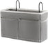 Bedside Caddy Bedside Hanging Storage Basket Bed Caddy for Headboards Bunk Dorm Rooms Crib Beds Rails Organizer (Grey)...