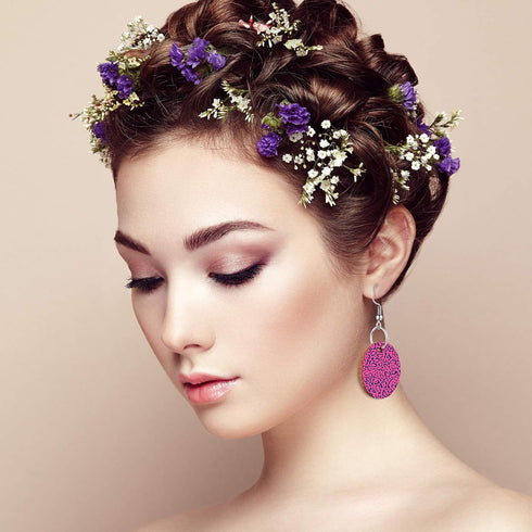 Hicarer 200 Pieces Unfinished Wooden Earrings Blank for Valentines Wood Pendants, Include 50 Hooks and 50 Jump Rings 50 Earrings Backs for Jewelry...