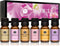 P&J Trading Mom's Set of 6 Fragrance Oils - Lily, Magnolia, Peaches & Cream, Café Mocha, Warm Vanilla Sugar, Freesia Scented Oils for Candle Scent...