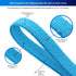 9 Pieces Thick Non-Slip Elastic Sport Headbands, Elastic Silicone Grip Exercise Hair and Sweatbands for Yoga (Candy Color)...