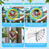 Wind Spinners-12 inch 3D Stainless Steel Eagle Hanging Wind Spinner Metal Wind Catchers Kinetic Sculpture for Lndoor,Outdoor Decor, Yard Art, Gard...