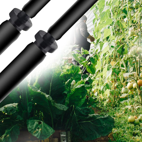150Pcs 1/4 Inch Drip Irrigation End Cap Plugs Straight Coupling Barbed Connector Fittings for 7mm /5mm Tube Drip Irrigation Watering System...