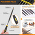 Rustark 26Pcs Resin Sanding and Polishing Casting Tools Assortment Kit Includes Sand Papers Metal Resin Files Polishing Blocks Scissors Brush Poli...