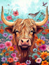 DIY Diamond Painting Kits for Adults Cow Diamond Art Kits for Adults Beginners, Full Drill Round Diamond Gem Art Painting Kits for Home Wall Decor...