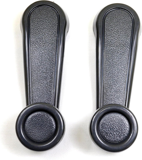 PT Auto Warehouse TO-1021G-P - Inside Window Crank Door Handle, Gray - Left/Right Pair...