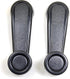 PT Auto Warehouse TO-1021G-P - Inside Window Crank Door Handle, Gray - Left/Right Pair...