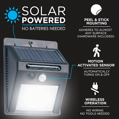 Aduro Sport Bright Basics Motion Sensor Outdoor Light Wireless LED Solar Outdoor Lights Waterproof Solar Security Light with Motion Sensor...