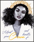Posterizer 1 pcs-Adjust Your Crown and Handle It-Girl Boss-Afro-American Art Collection-Inspirational Women's Art- Living Room Bedroom Decor- unfr...