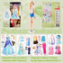 Magnetic Dress Up Dolls, Magnetic Princess Dress Up Paper Dolls, Magnetic Dress Up Dolls for Girls Ages 4-7 Learning Created Imagine Set Birthday ...