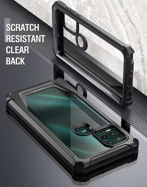 Poetic Guardian Series Case Designed for Moto G Stylus 5G (2021), Model # XT2131,Full-Body Hybrid Shockproof Bumper Cover with Built-in Screen Pro...
