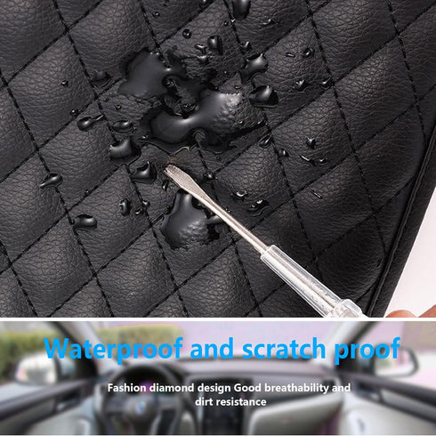 Comfortable PU Leather Car Armrest Cushion for Elbows and Forearms Pressure Relief,Fully Protected Armrest Seat Box of Cars,Trucks,SUVs,Universal ...