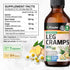 Leg Cramps Tincture with Quinine - Organic Ginger & Chamomile Liquid Extracts for Leg Cramps Relief - Natural Alcohol & Sugar Free Formula - Vegan...