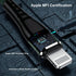 Essri for iPhone Charger Cord 1FT 3Pack,USB to Lightning Cable 1 Feet, Nylon Braided Long Charging Cable 1 Foot Compatible with iPhone 14/13/12/11...