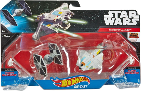 Hot Wheels Star Wars Rebels Ghost vs. Tie Fighter Starships (Pack of 2)...
