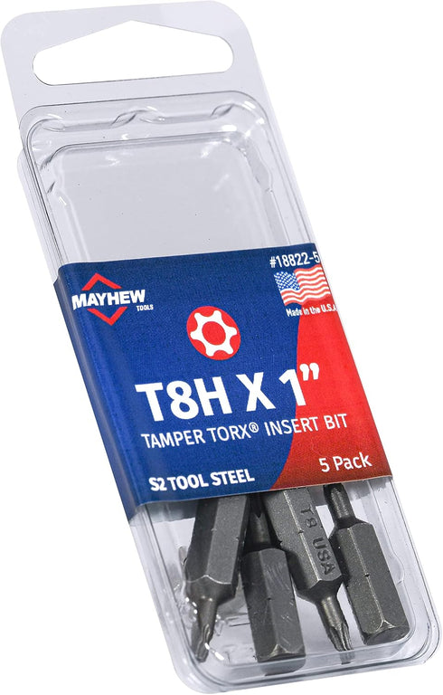 Mayhew Tools 19358-4 Tamperproof Torx Power Bit, T25H x 2", 4-Pack...