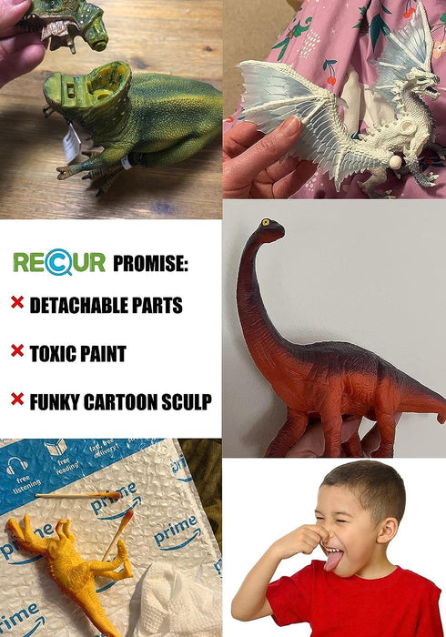 16” Mosasaurus Dinosaur Toys - Large Realistic Mosasaurs Jurassic Prehistorical Toy for Kids, Hand Painted Action Figure Model Dinosaurs for Boys ...