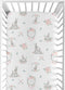 Sweet Jojo Designs Blush Pink and Grey Woodland Boho Dream Catcher Arrow Girl Baby or Toddler Nursery Fitted Crib Sheet for Gray Bunny Floral Coll...