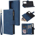 UEEBAI Wallet Case for Samsung Galaxy Note 20 5G, Premium Vintage PU Leather Magnetic Closure Handbag Zipper Pocket Case Kickstand Card Holder Slo...