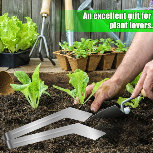 2pcs Seedling Transplant Tongs, 8.86 Inch Plants Planter Tongs Stainless Steel Gardening Transplanter Tongs Garden Tongs Seed Removal Tool Gardeni...