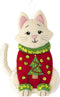 Bucilla Felt Applique 6 Piece Ornament Making Kit, Cats in Ugly Sweaters, Perfect for DIY Arts and Crafts, 89381E......