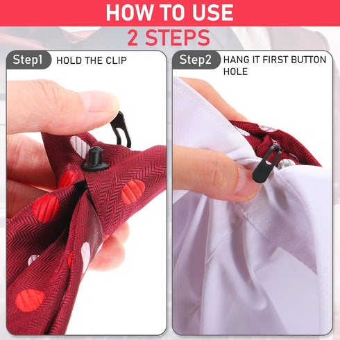 Janmercy 6 Pcs Clip on Tie for Men Clip on Easy Necktie Striped Solid Plaid Dots Mixed Lot Tie for Office School, 20 Inch (Assorted Style)...