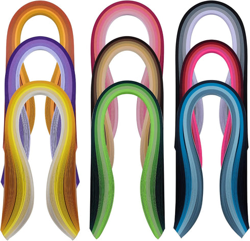 Paper Quilling Strips Set?36 Colors 900 Strips Width 3mm Length 39cm...