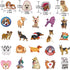 80 Pcs Cute Vinyl Dogs Stickers Pack, Water Bottles Luggage Laptop Skateboard Puppy Stickers Waterproof Vinyl Sticker Decals for Adults Kids Teens...